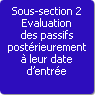 Sous-section 2. Evaluation des passifs postrieurement  leur date d'entre