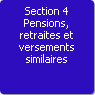 Section 4. Pensions, retraites et versements similaires