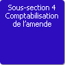 Sous-section 4. Comptabilisation de l'amende