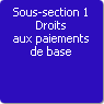 Sous-section 1. Droits aux paiements de base