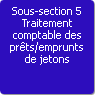 Sous-section 5. Traitement comptable des prts/emprunts de jetons