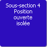 Sous-section 4. Position ouverte isolée