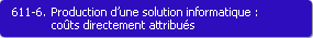 611-6. Production d'une solution informatique : cots directement attribus
