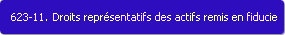 623-11. Droits reprsentatifs des actifs remis en fiducie