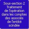 Sous-section 2. Traitement de l'opration dans les comptes des associs de l'entit scinde