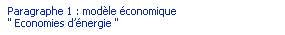 Paragraphe 1 : modle conomique Economies d'nergie 