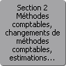 Section 2. Méthodes comptables, changements de méthodes comptables, estimations comptables, changements d'estimation et corrections d'erreurs