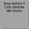 Sous-section 4. Cot d'entre des stocks