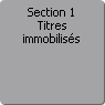 Section 1. Titres immobiliss