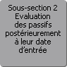Sous-section 2. Evaluation des passifs postrieurement  leur date d'entre