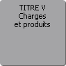 TITRE V. Charges et produits