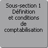 Sous-section 1. Dfinition et conditions de comptabilisation