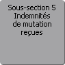 Sous-section 5. Indemnits de mutation reues