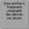 Sous-section 6. Traitement comptable des drivs sur jetons