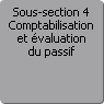 Sous-section 4. Comptabilisation et valuation du passif