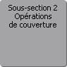Sous-section 2. Opérations de couverture