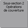 Sous-section 2. Oprations de couverture