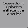 Sous-section 1. Oprations n'affectant pas le rsultat