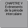 CHAPITRE V. Evnements de la priode intercalaire