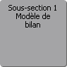 Sous-section 1. Modle de bilan