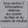 Sous-section 2. Informations relatives aux postes du bilan et du compte de rsultat