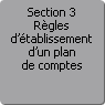 Section 3. Rgles d'tablissement d'un plan de comptes